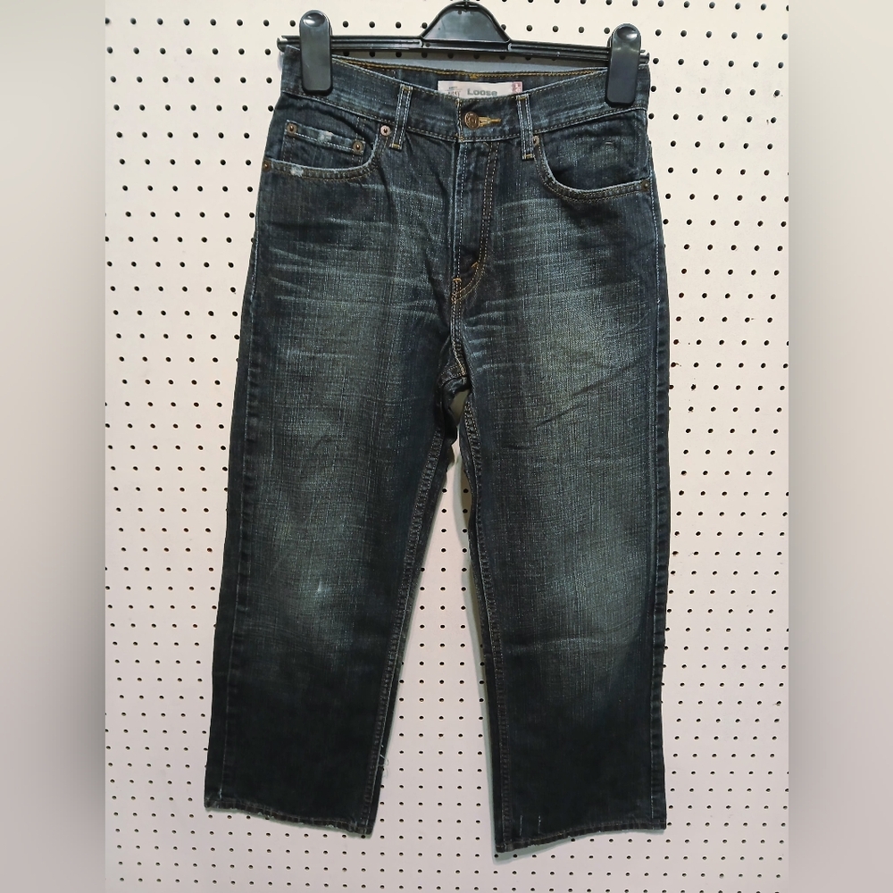 Levi's Dark Blue Straight Jeans